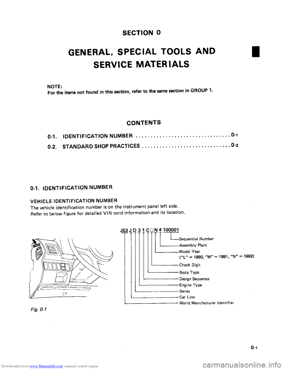 SUZUKI SAMURAI 1991 2.G 2WD Supplementary Service Workshop Manual Downloaded from www.Manualslib.com manuals search engine SUZUKI SAMURAI 1991 2.G 2WD Supplementary Service Workshop Manual Downloaded from www.Manualslib.com manuals search engine