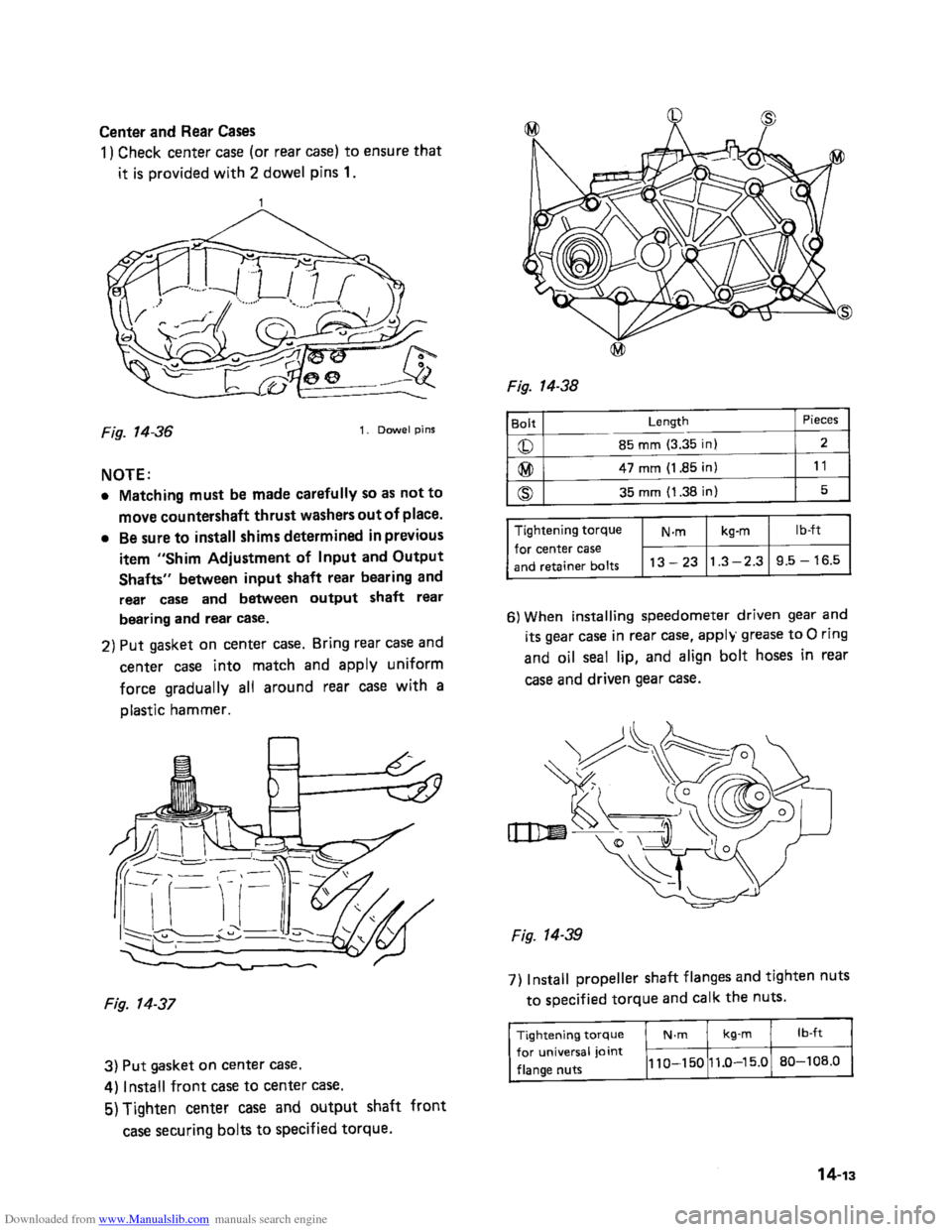 SUZUKI SAMURAI 1991 2.G 2WD Supplementary Service Owners Manual Downloaded from www.Manualslib.com manuals search engine    