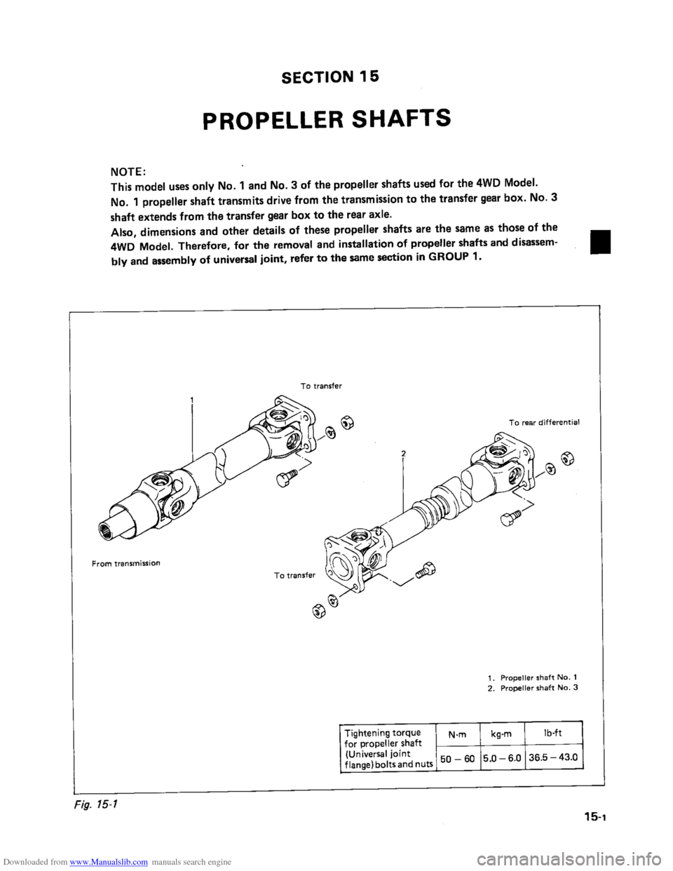 SUZUKI SAMURAI 1991 2.G 2WD Supplementary Service Owners Manual Downloaded from www.Manualslib.com manuals search engine    