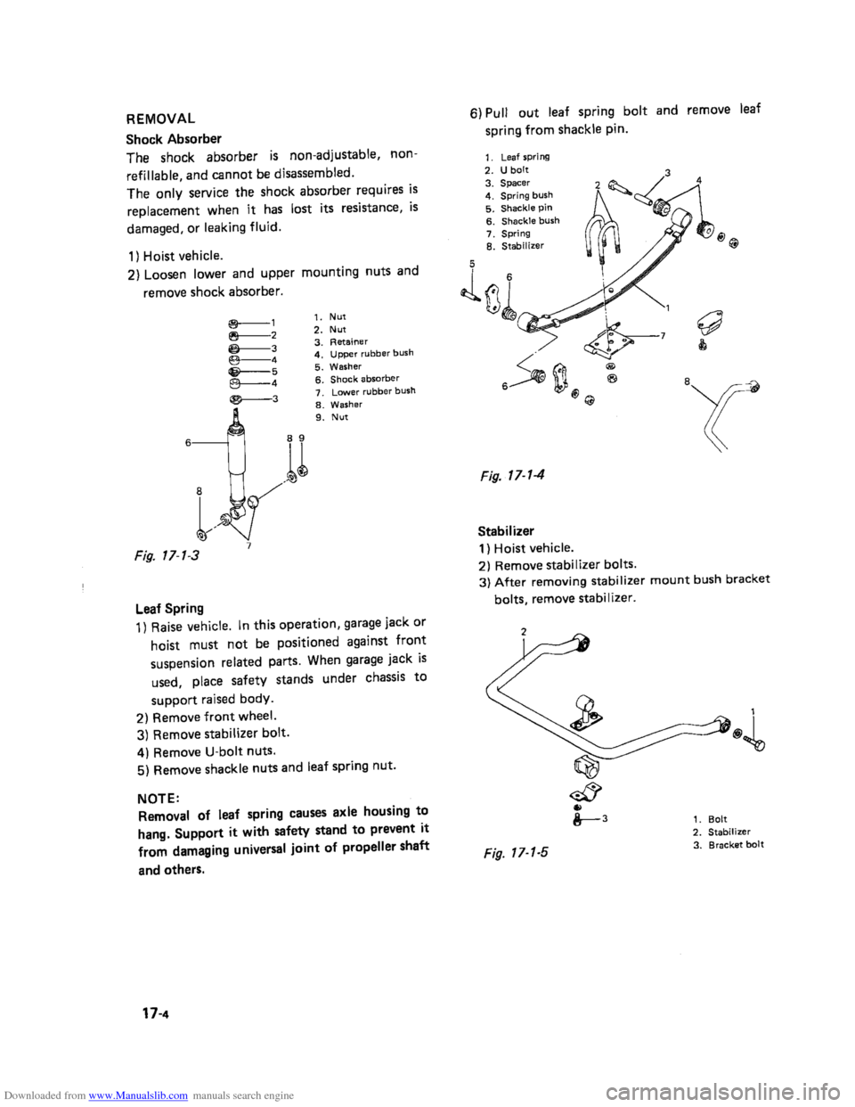 SUZUKI SAMURAI 1991 2.G 2WD Supplementary Service Owners Manual Downloaded from www.Manualslib.com manuals search engine    