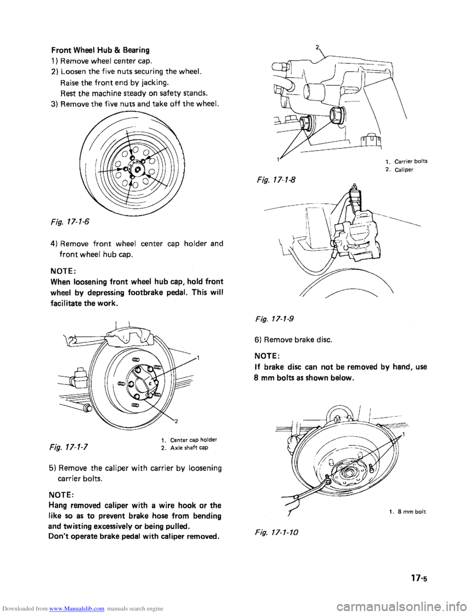 SUZUKI SAMURAI 1991 2.G 2WD Supplementary Service Owners Manual Downloaded from www.Manualslib.com manuals search engine    