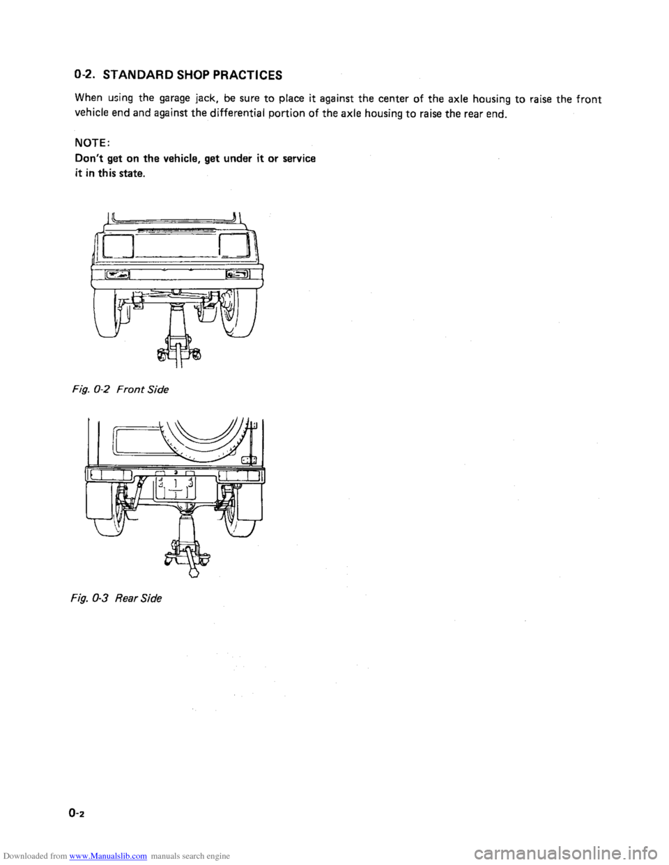 SUZUKI SAMURAI 1991 2.G 2WD Supplementary Service Workshop Manual Downloaded from www.Manualslib.com manuals search engine    