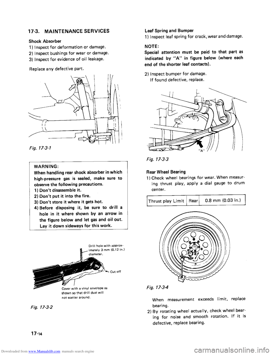 SUZUKI SAMURAI 1991 2.G 2WD Supplementary Service Owners Guide Downloaded from www.Manualslib.com manuals search engine SUZUKI SAMURAI 1991 2.G 2WD Supplementary Service Owners Guide Downloaded from www.Manualslib.com manuals search engine