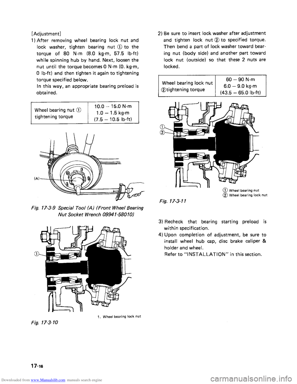 SUZUKI SAMURAI 1991 2.G 2WD Supplementary Service Service Manual Downloaded from www.Manualslib.com manuals search engine    