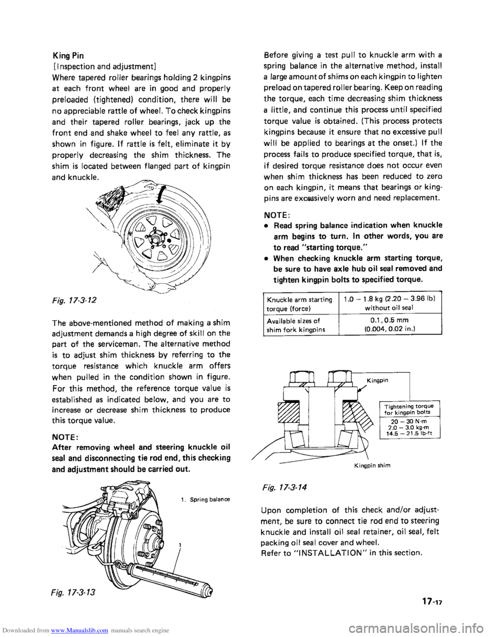 SUZUKI SAMURAI 1991 2.G 2WD Supplementary Service Service Manual Downloaded from www.Manualslib.com manuals search engine    