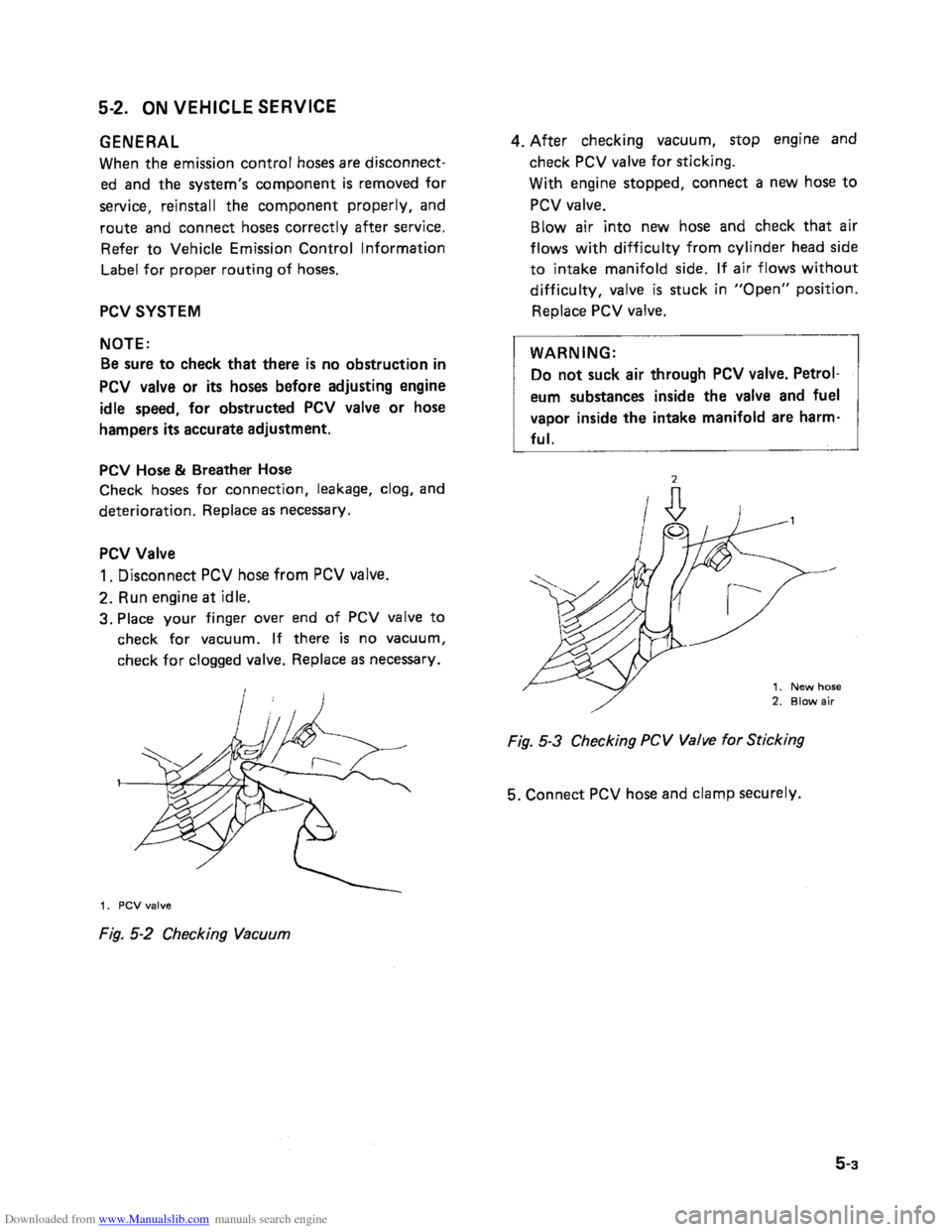 SUZUKI SAMURAI 1991 2.G 2WD Supplementary Service Workshop Manual Downloaded from www.Manualslib.com manuals search engine    