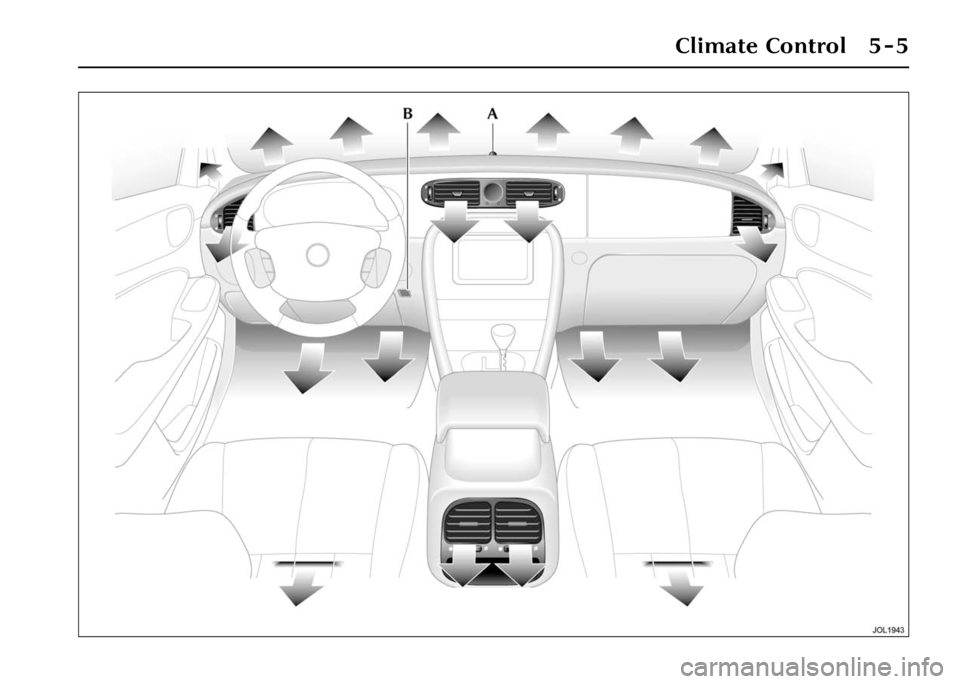 JAGUAR XJ 2004 X350 / 3.G Owners Manual Climate Control 5 - 5 JAGUAR XJ 2004 X350 / 3.G Owners Manual Climate Control 5 - 5