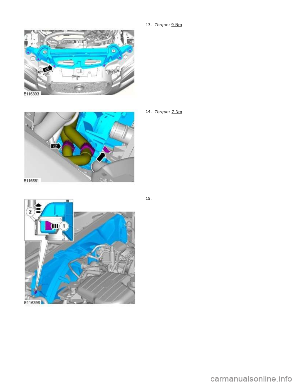 JAGUAR XFR 2010 1.G Workshop Manual  
 
 
 
 
 
 
 
 
 
 
 
 
 
 
 
 
Torque: 7 Nm  