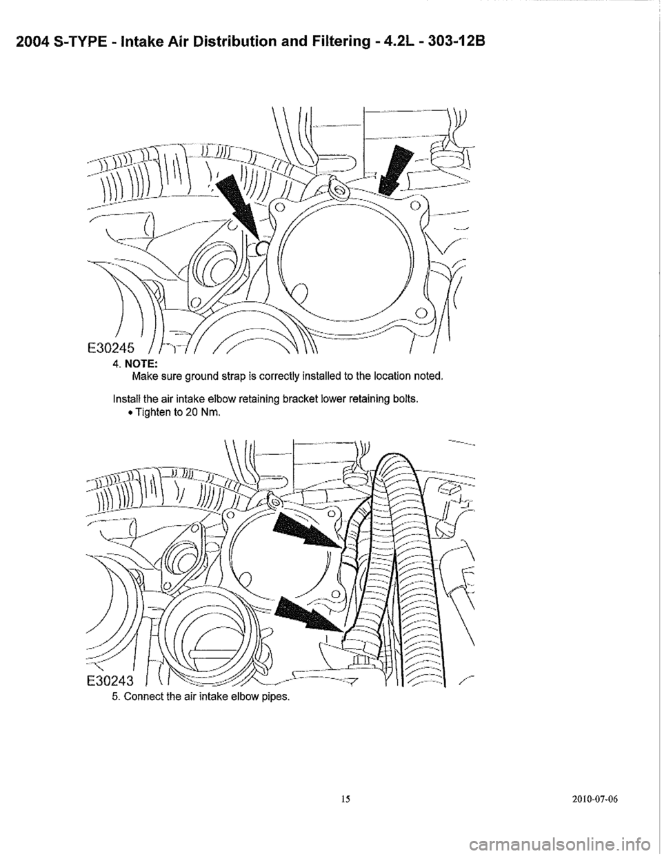 JAGUAR S TYPE 2005 1.G Supercharger Removal And Instalation Manual 