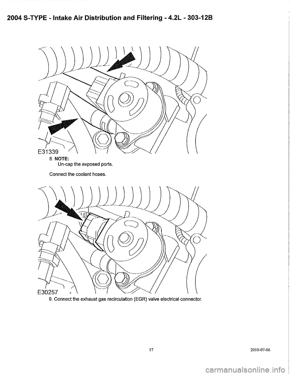 JAGUAR S TYPE 2005 1.G Supercharger Removal And Instalation Manual 