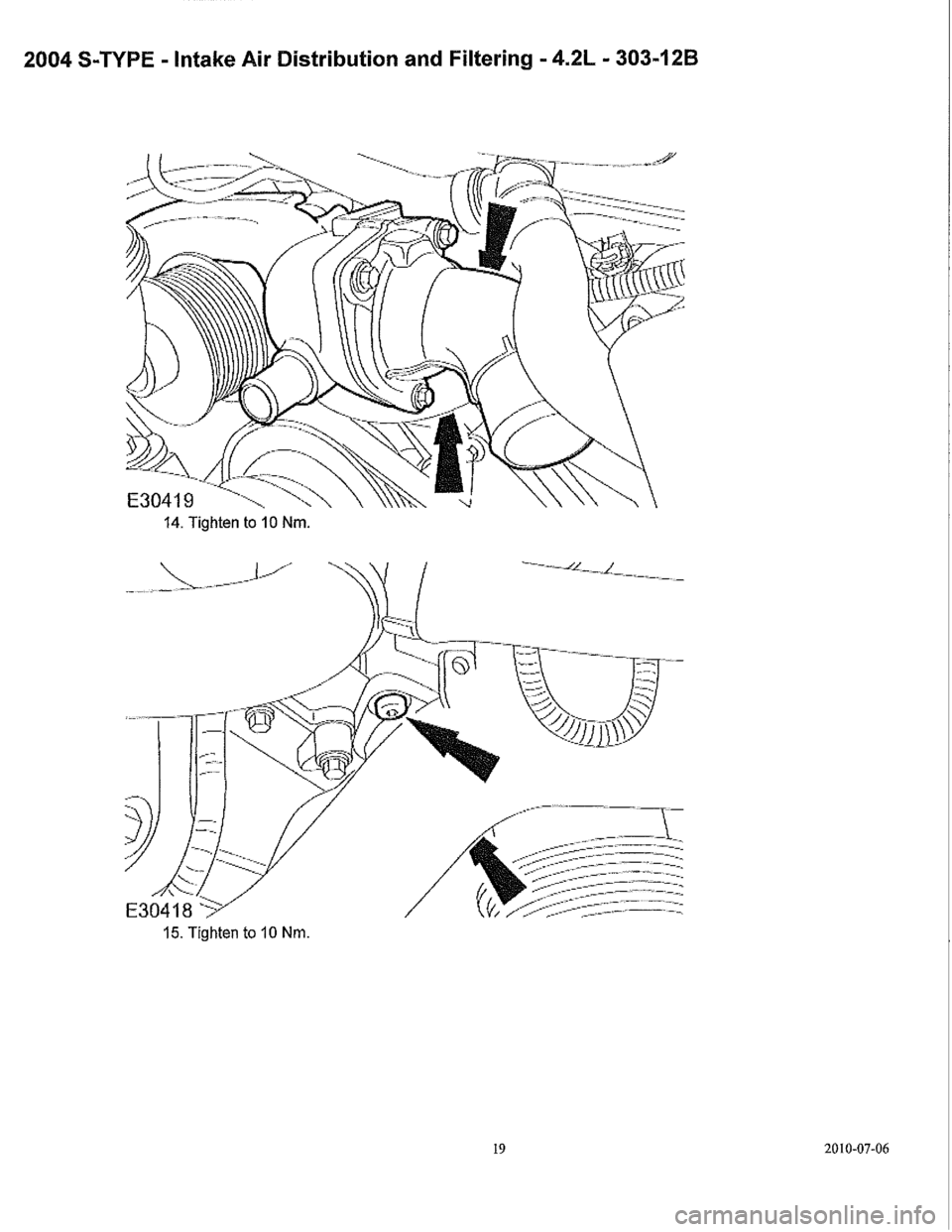 JAGUAR S TYPE 2005 1.G Supercharger Removal And Instalation Manual 