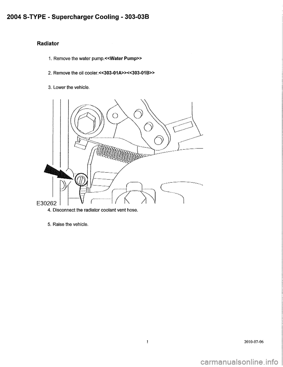 JAGUAR S TYPE 2005 1.G Supercharger Removal And Instalation Manual 