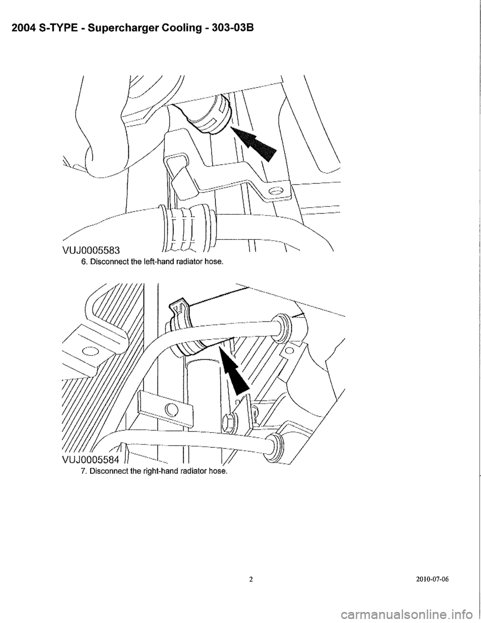 JAGUAR S TYPE 2005 1.G Supercharger Removal And Instalation Manual 