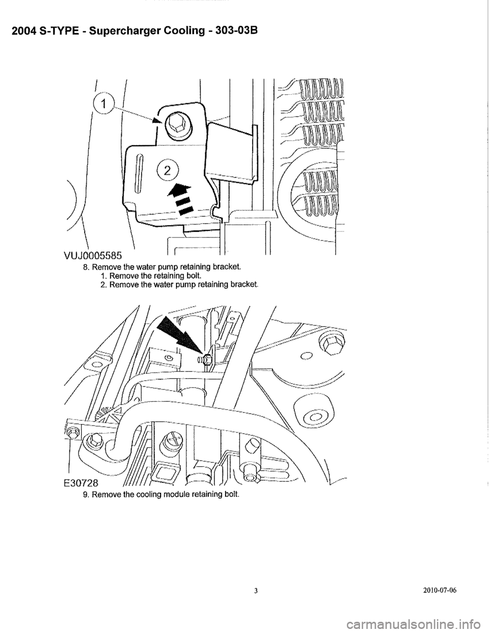 JAGUAR S TYPE 2005 1.G Supercharger Removal And Instalation Manual 