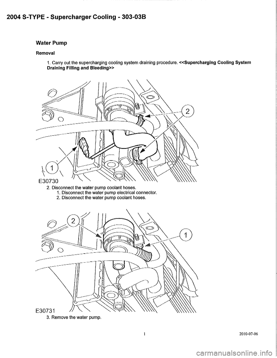 JAGUAR S TYPE 2005 1.G Supercharger Removal And Instalation Manual 