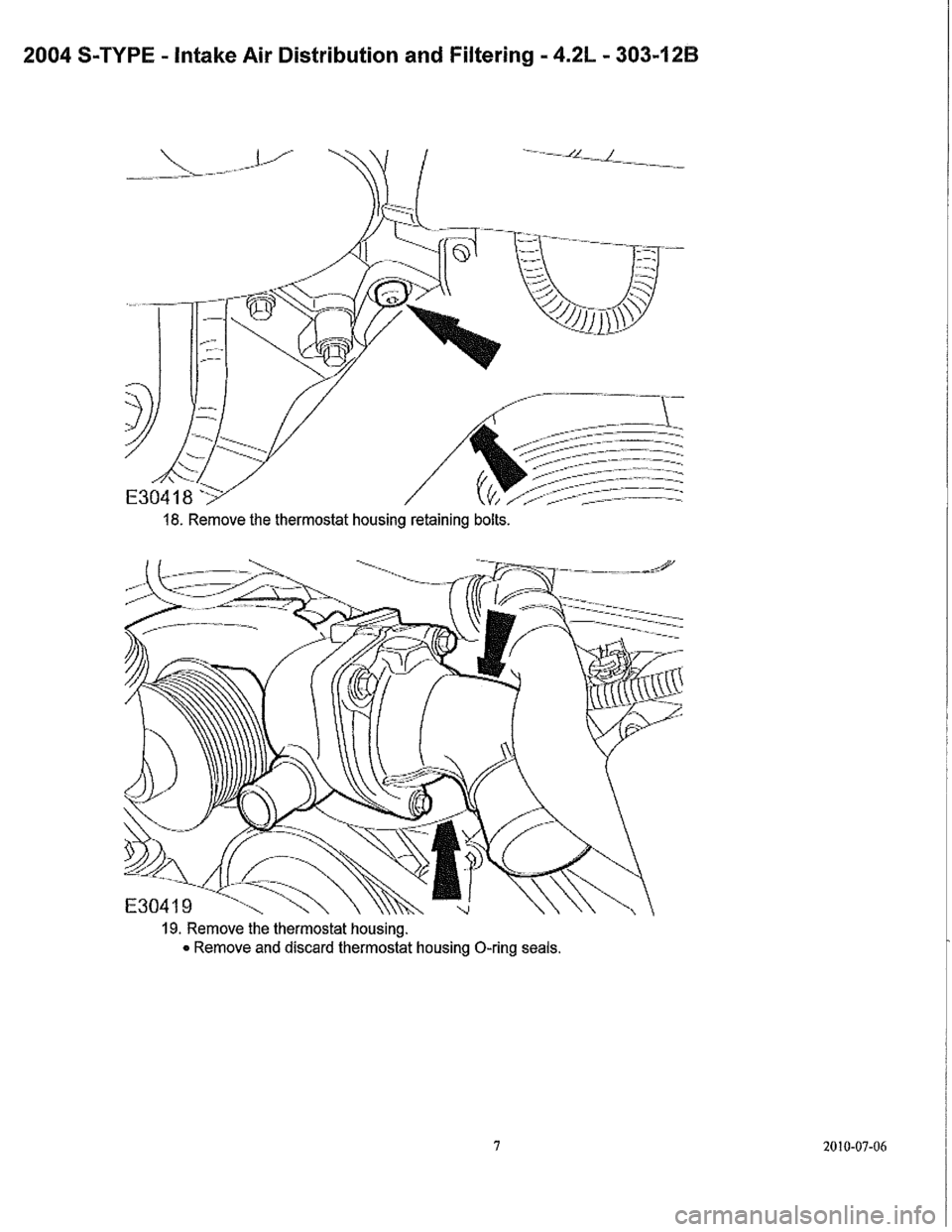 JAGUAR S TYPE 2005 1.G Supercharger Removal And Instalation Manual 