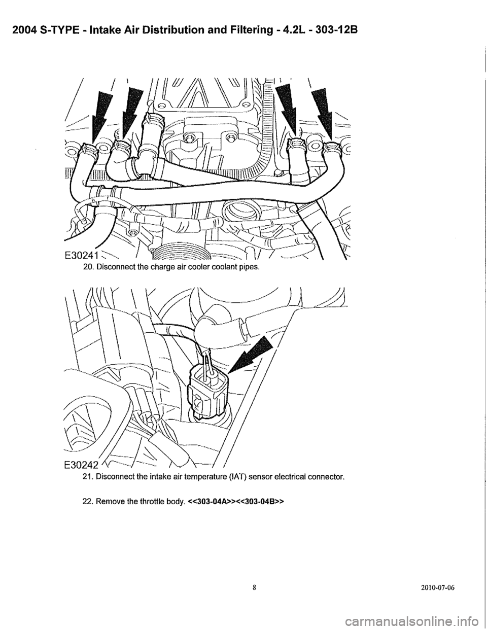 JAGUAR S TYPE 2005 1.G Supercharger Removal And Instalation Manual 