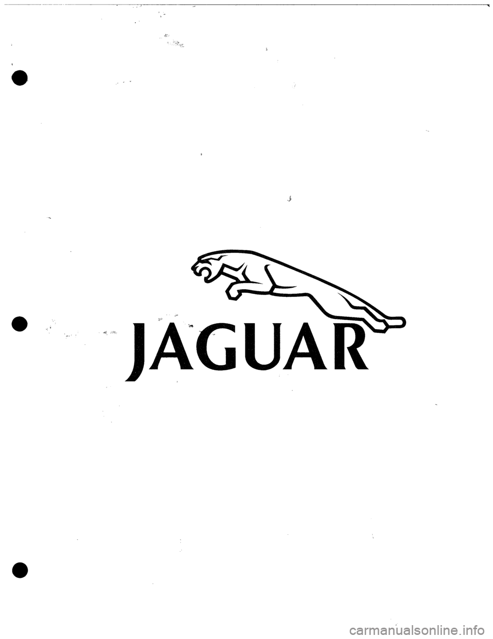 JAGUAR XJS 1989 1.G Update Manual JAGUAR XJS 1989 1.G Update Manual