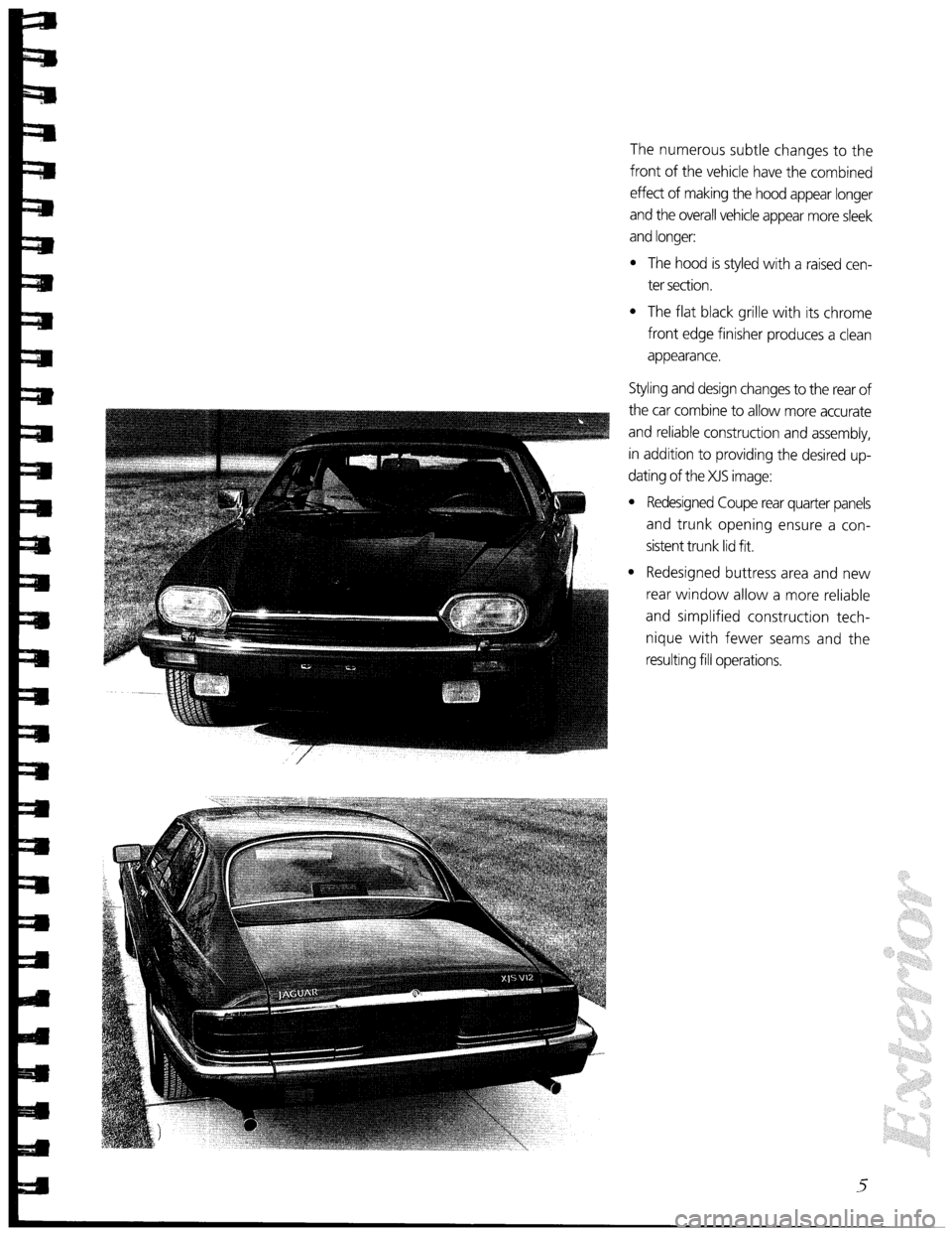 JAGUAR XJS 1992 1.G Technical Information Manual 