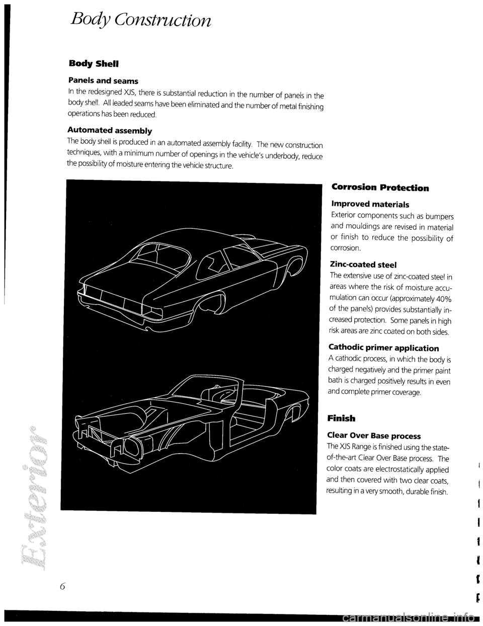 JAGUAR XJS 1992 1.G Technical Information Manual 