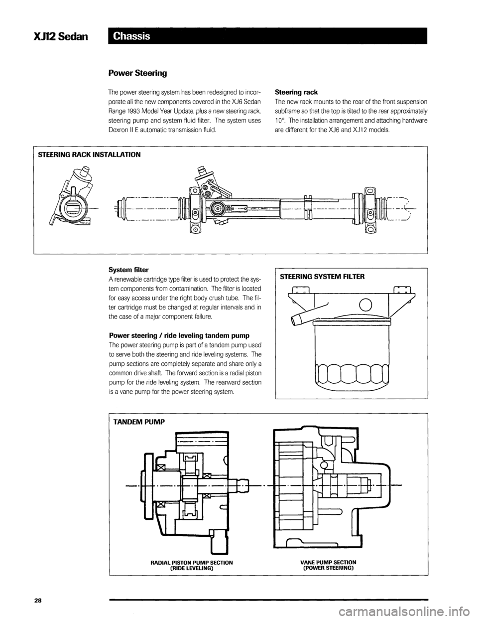 JAGUAR XJ12 1994 2.G Technical Information Manual JAGUAR XJ12 1994 2.G Technical Information Manual