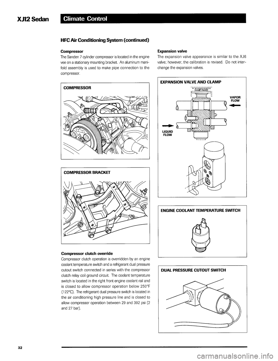 JAGUAR XJ12 1994 2.G Technical Information Manual JAGUAR XJ12 1994 2.G Technical Information Manual