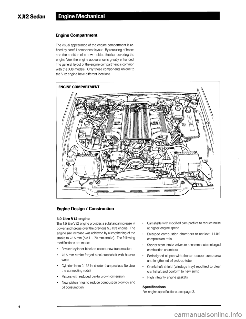 JAGUAR XJ12 1994 2.G Technical Information Manual 