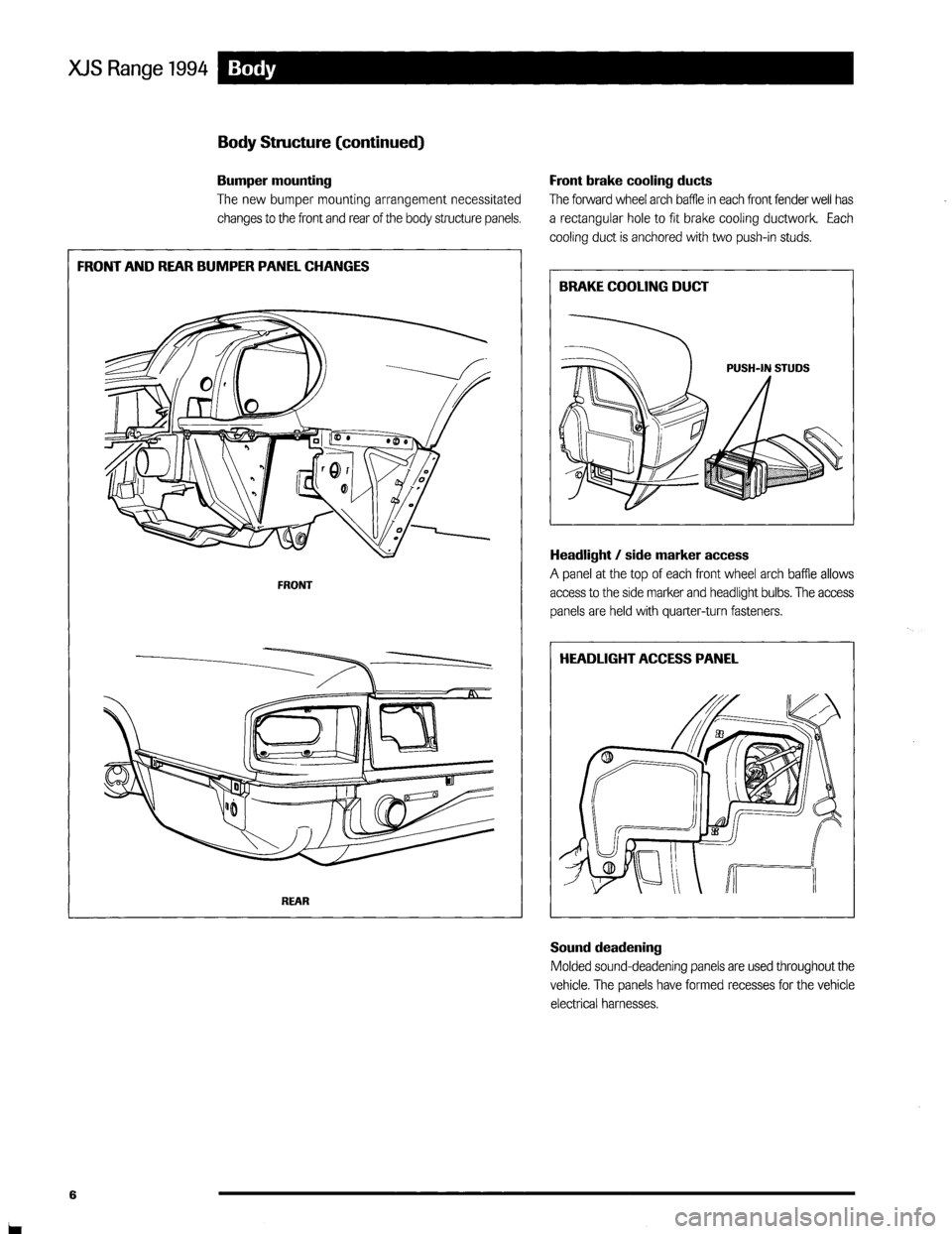 JAGUAR XJS 1994 2.G Update Manual 