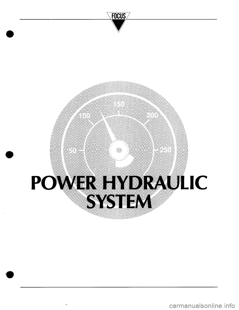 JAGUAR XJ40 1997 2.G Power System Hydraulic Manual 