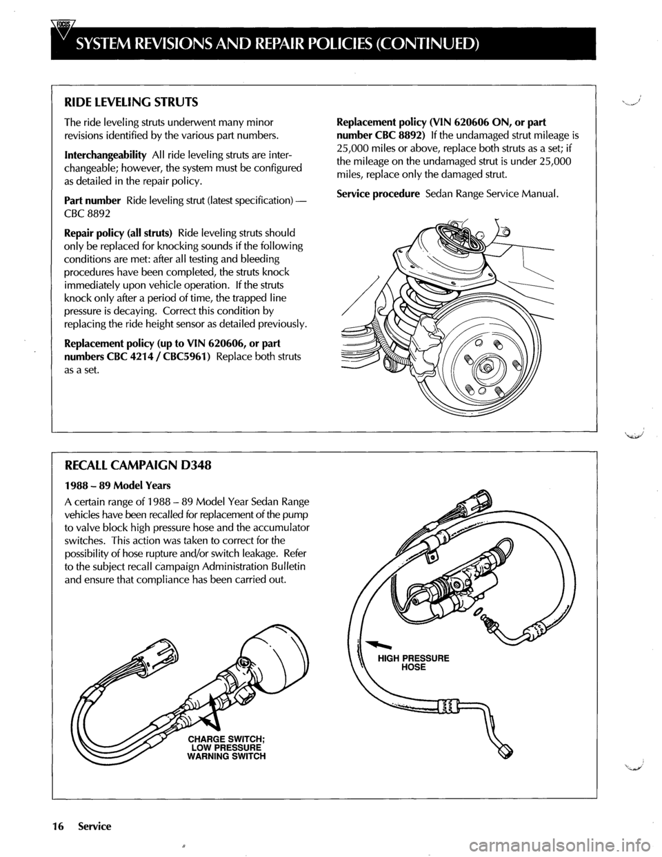 JAGUAR XJ40 1997 2.G Power System Hydraulic Manual 