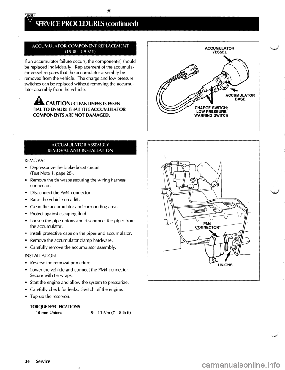 JAGUAR XJ40 1997 2.G Power System Hydraulic Manual 