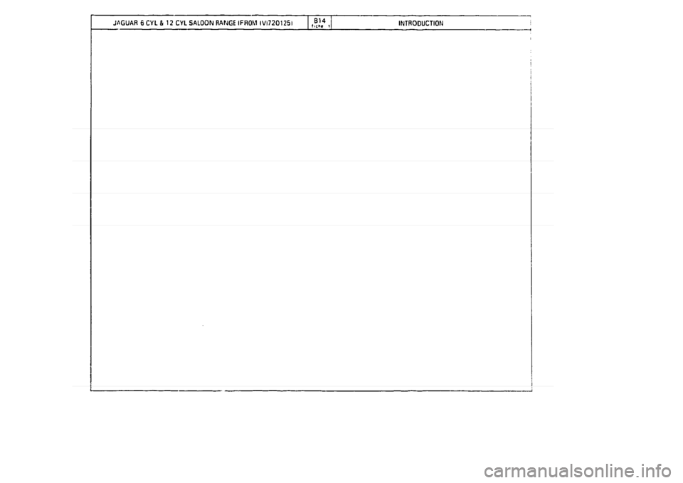 JAGUAR XJ 1994 2.G Parts Catalogue 1 