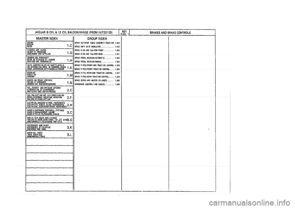 JAGUAR XJ 1994 2.G Parts Catalogue 1 JAGUAR XJ 1994 2.G Parts Catalogue 1