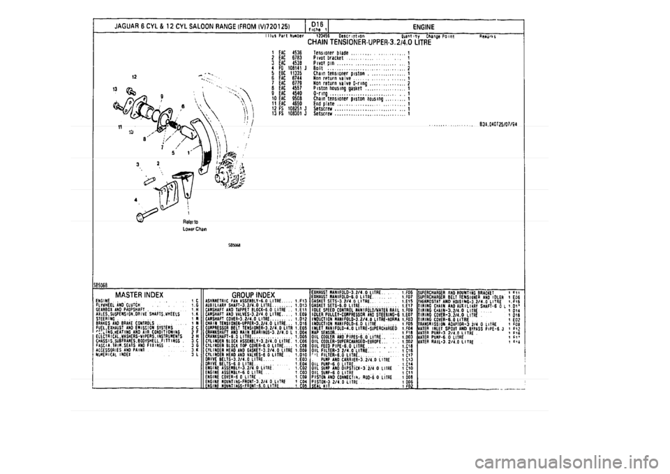 JAGUAR XJ 1994 2.G Parts Catalogue 1 JAGUAR XJ 1994 2.G Parts Catalogue 1