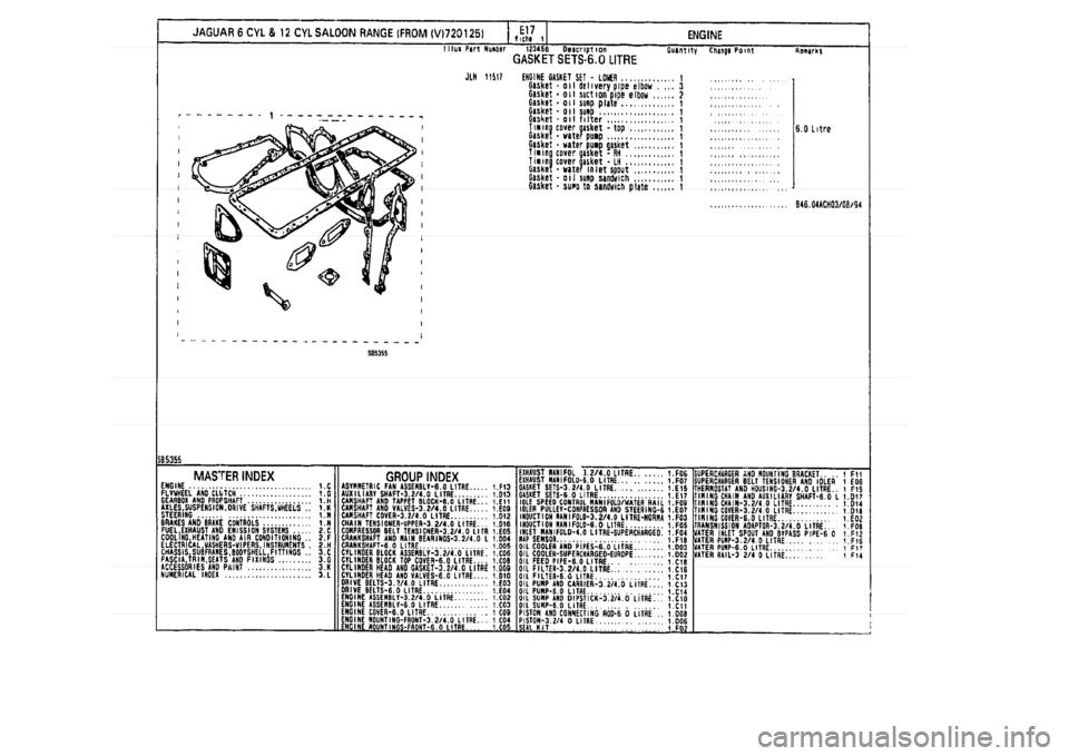 JAGUAR XJ 1994 2.G Parts Catalogue 1 JAGUAR XJ 1994 2.G Parts Catalogue 1