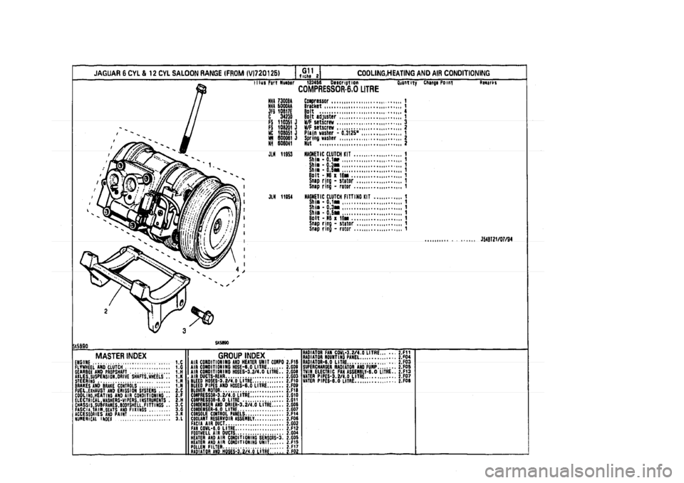JAGUAR XJ 1994 2.G Parts Catalogue 2 JAGUAR XJ 1994 2.G Parts Catalogue 2