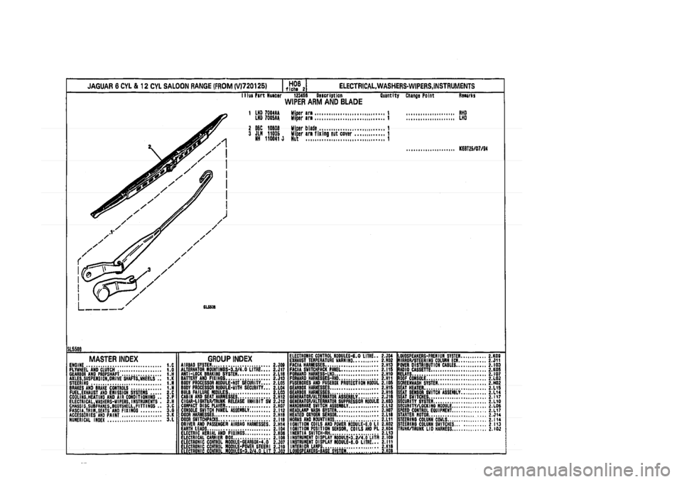 JAGUAR XJ 1994 2.G Parts Catalogue 2 JAGUAR XJ 1994 2.G Parts Catalogue 2