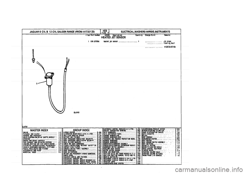 JAGUAR XJ 1994 2.G Parts Catalogue 2 JAGUAR XJ 1994 2.G Parts Catalogue 2