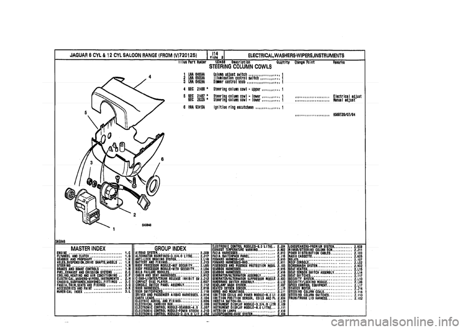 JAGUAR XJ 1994 2.G Parts Catalogue 2 