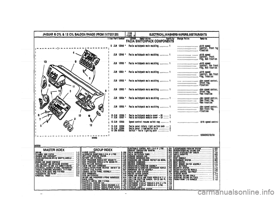 JAGUAR XJ 1994 2.G Parts Catalogue 2 