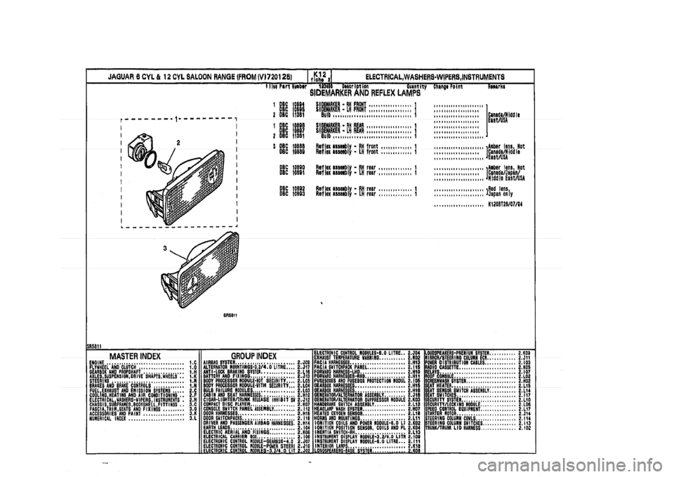 JAGUAR XJ 1994 2.G Parts Catalogue 2 JAGUAR XJ 1994 2.G Parts Catalogue 2