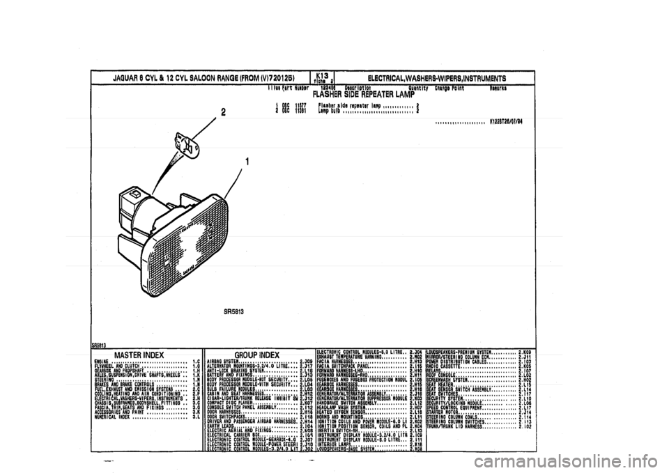 JAGUAR XJ 1994 2.G Parts Catalogue 2 JAGUAR XJ 1994 2.G Parts Catalogue 2