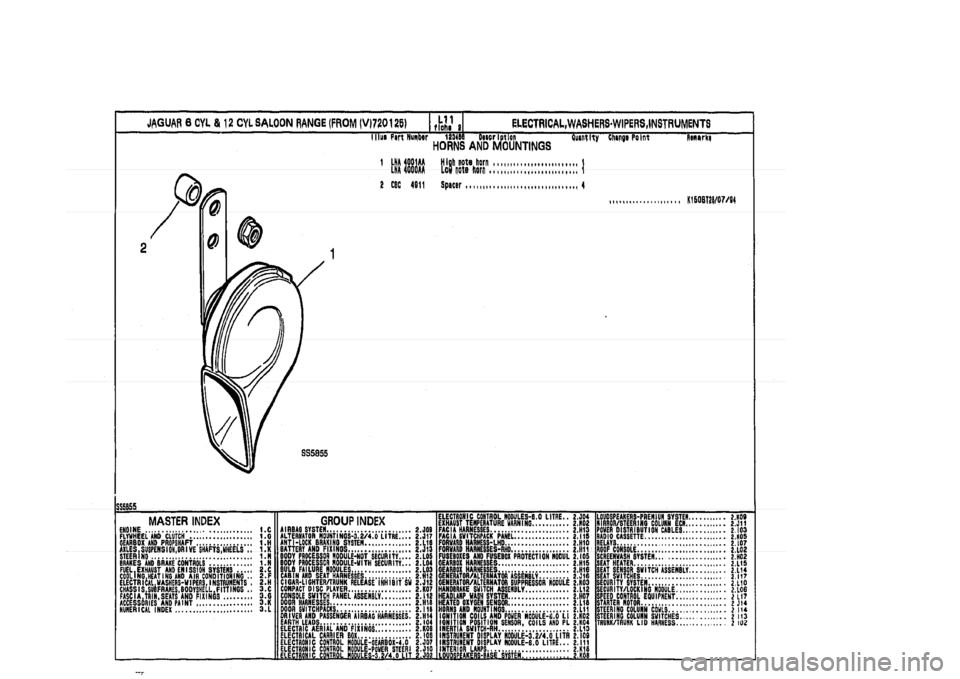JAGUAR XJ 1994 2.G Parts Catalogue 2 JAGUAR XJ 1994 2.G Parts Catalogue 2