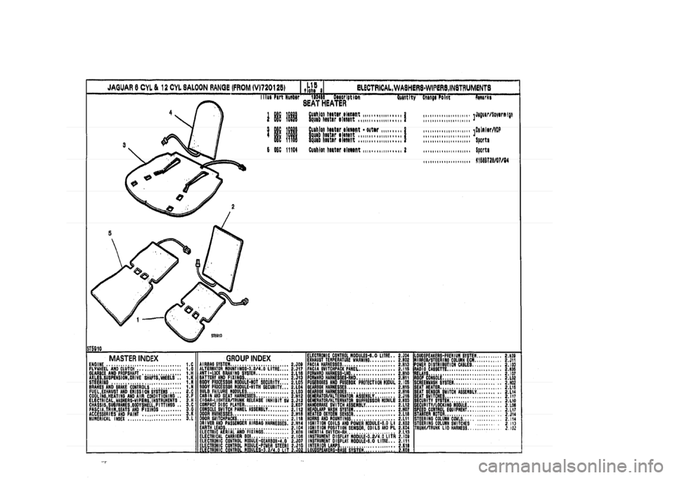 JAGUAR XJ 1994 2.G Parts Catalogue 2 JAGUAR XJ 1994 2.G Parts Catalogue 2