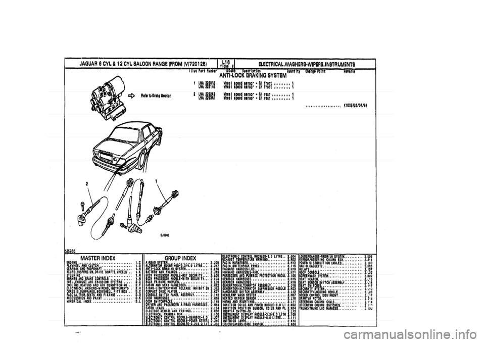JAGUAR XJ 1994 2.G Parts Catalogue 2 JAGUAR XJ 1994 2.G Parts Catalogue 2