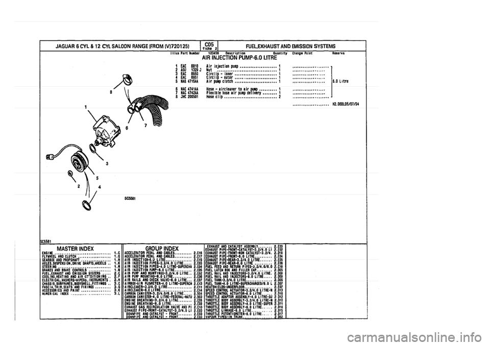 JAGUAR XJ 1994 2.G Parts Catalogue 2 JAGUAR XJ 1994 2.G Parts Catalogue 2