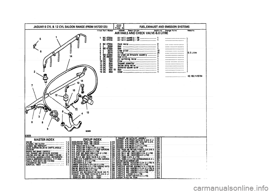 JAGUAR XJ 1994 2.G Parts Catalogue 2 