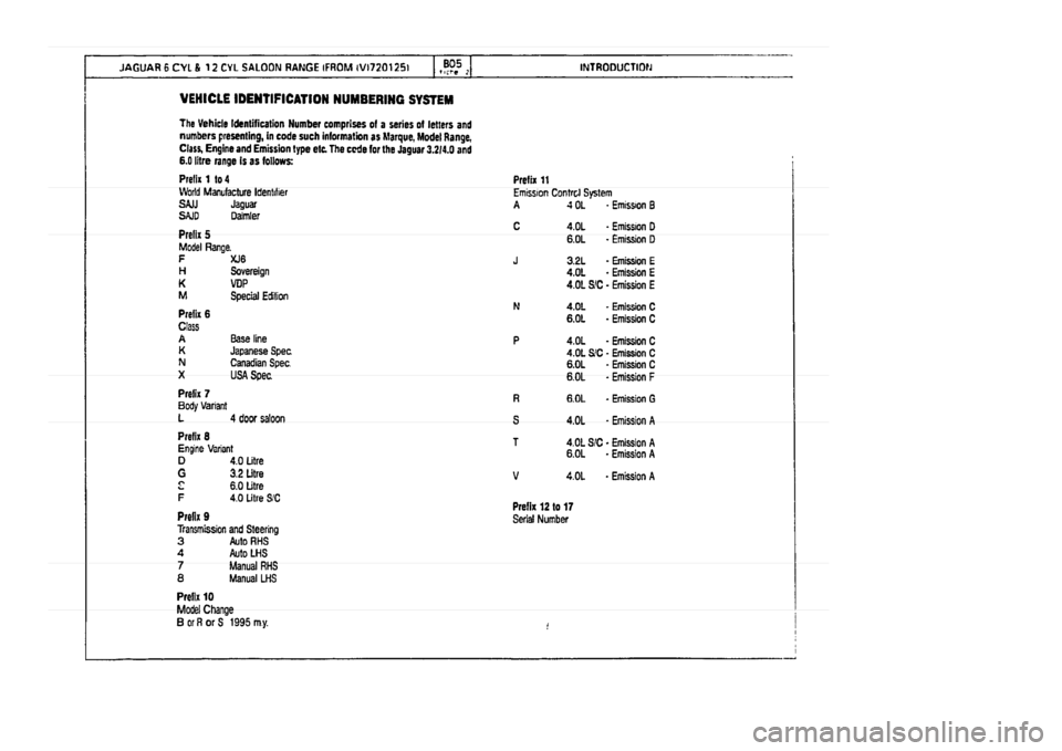 JAGUAR XJ 1994 2.G Parts Catalogue 2 JAGUAR XJ 1994 2.G Parts Catalogue 2