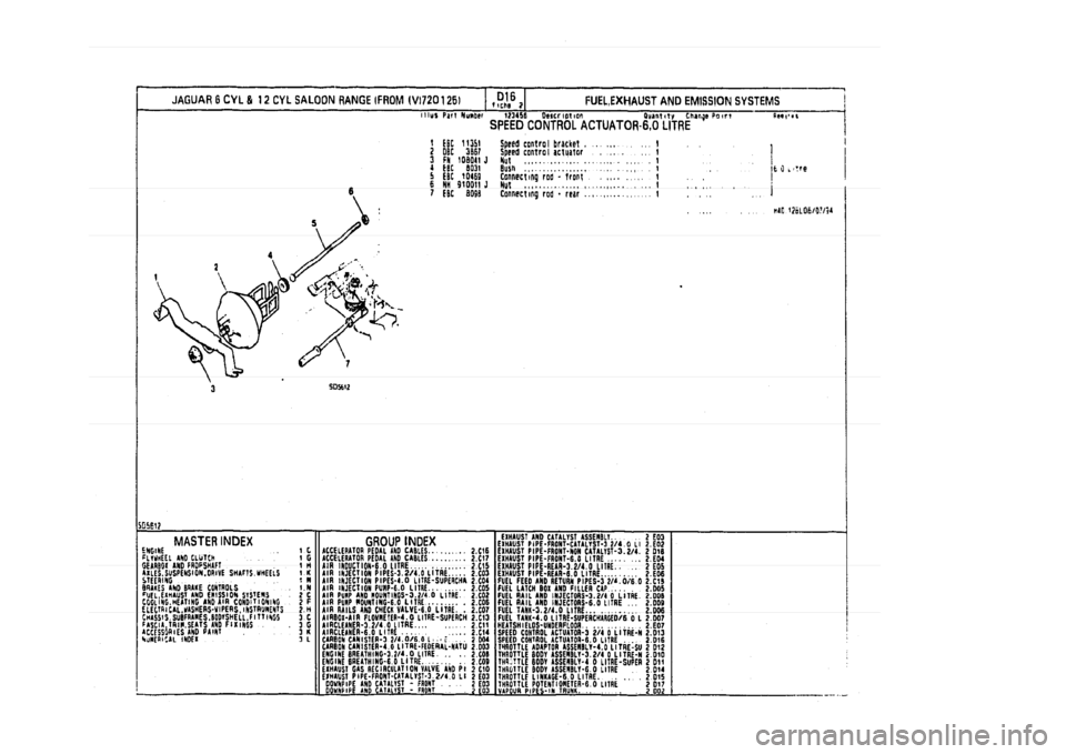 JAGUAR XJ 1994 2.G Parts Catalogue 2 JAGUAR XJ 1994 2.G Parts Catalogue 2