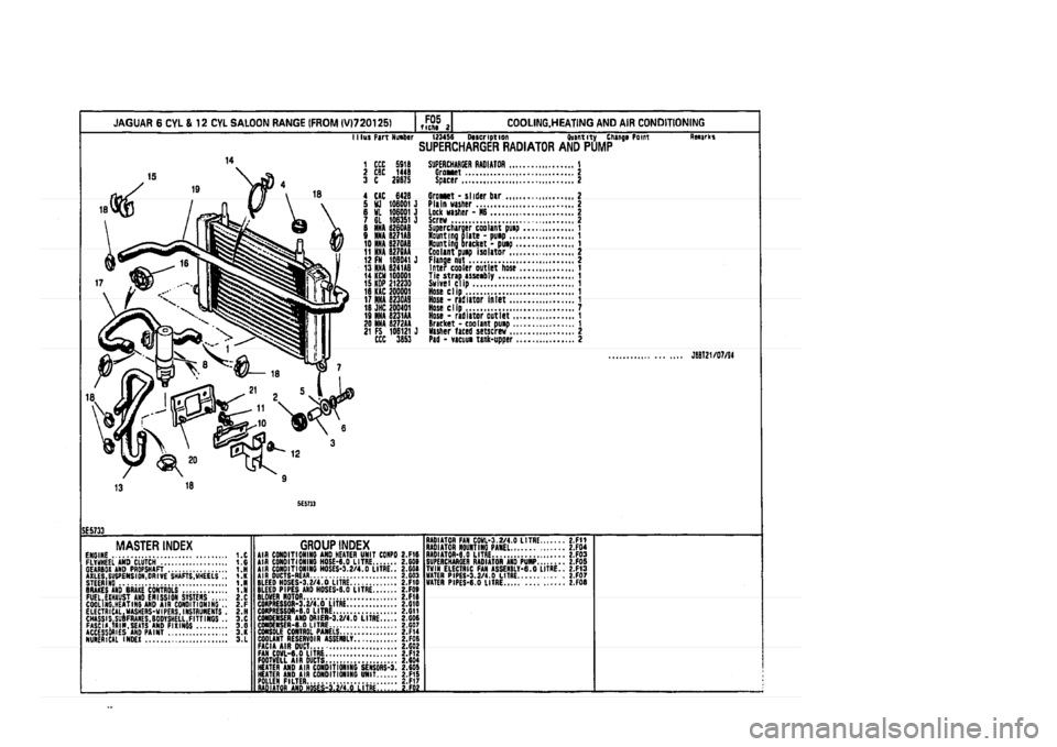 JAGUAR XJ 1994 2.G Parts Catalogue 2 